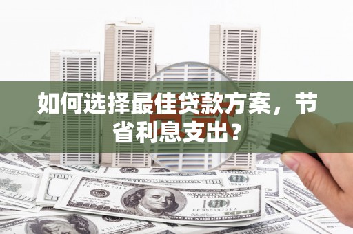 东源如何选择最佳贷款方案，节省利息支出？