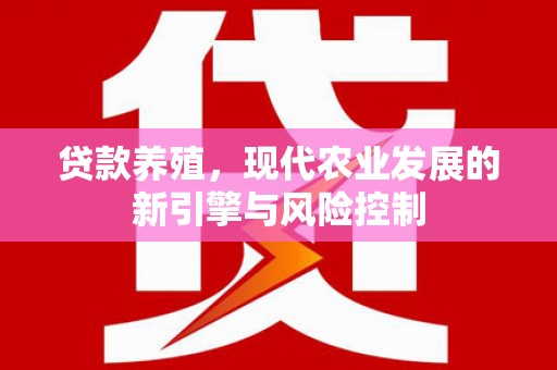 东源贷款养殖，现代农业发展的新引擎与风险控制