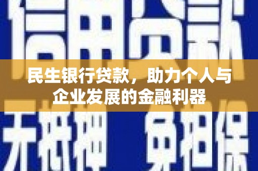东源民生银行贷款，助力个人与企业发展的金融利器