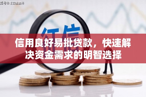 东源信用良好易批贷款，快速解决资金需求的明智选择