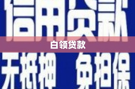 东源白领贷款