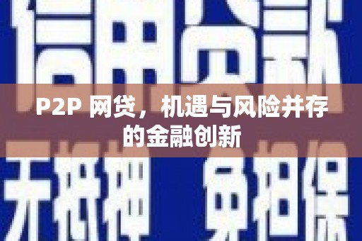 东源P2P 网贷，机遇与风险并存的金融创新