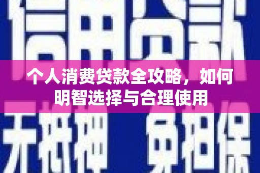 东源个人消费贷款全攻略，如何明智选择与合理使用